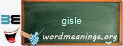 WordMeaning blackboard for gisle